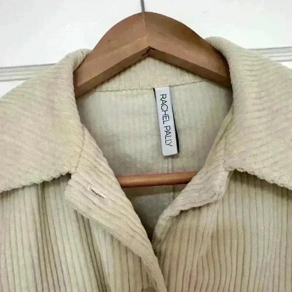 Rachel Pally corduroy Indy Jacket Overshirt in parchment beige cream work shirt - Picture 9 of 14